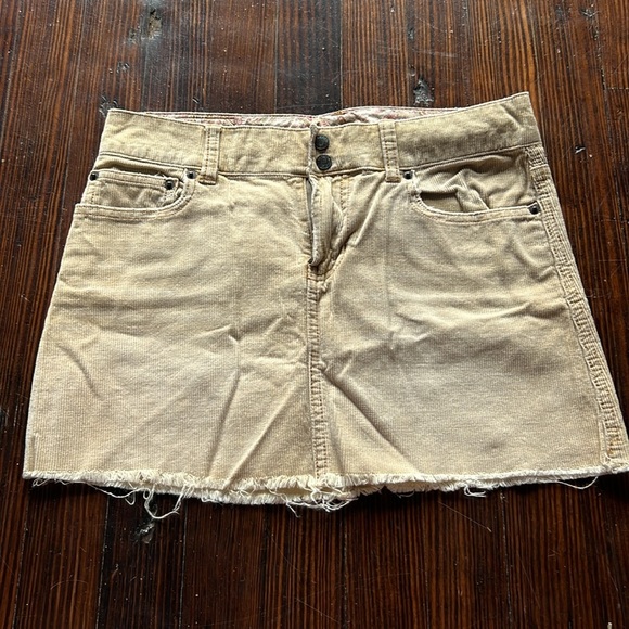 Y2K Abercrombie & Fitch Corduroy Skirt Size 0 - Picture 2 of 4